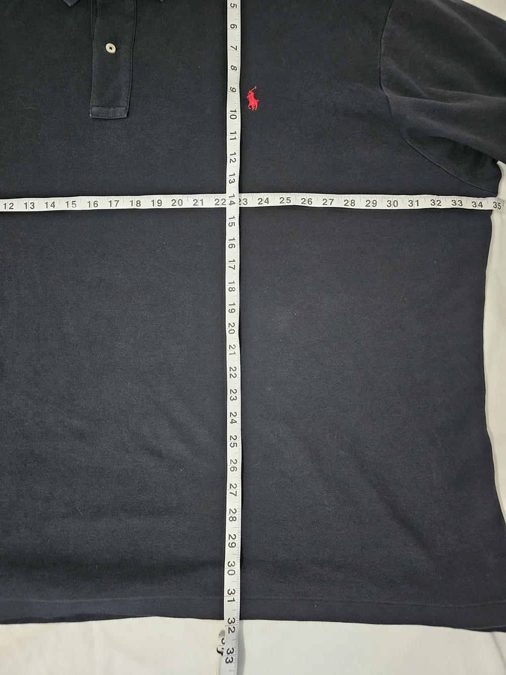 Polo Ralph Lauren Classic Fit Polo Shirt Black  Pony Logo Red Men's 5XB Big